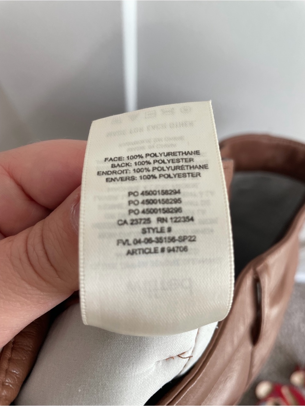 Wilfred Aritzia Cognac Vegan Leather High Rise Utility Straight Leg Pants 4 - Picture 11 of 11